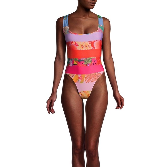 Farm Rio Ombré Forest One-Piece Swimsuit - Picture 4 of 8